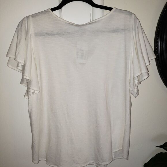 Banjara Cotton Boho Flutter Sleeve Top - Picture 7 of 7